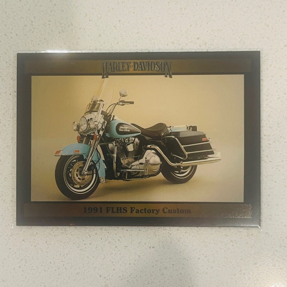 1992 Harley-Davidson Series 2 Trading Card 177 1991 FLHS Factory Custom Electra